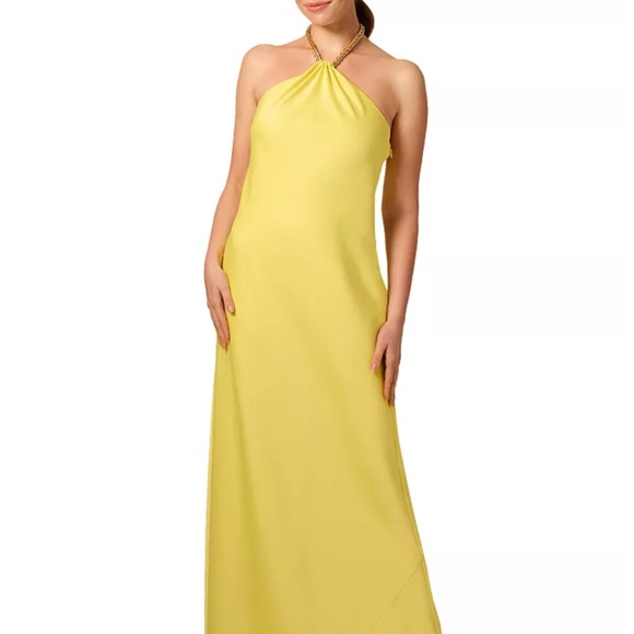 Liv Foster Chain Halter A-Line Dress - Sun, size 6 - Picture 4 of 6